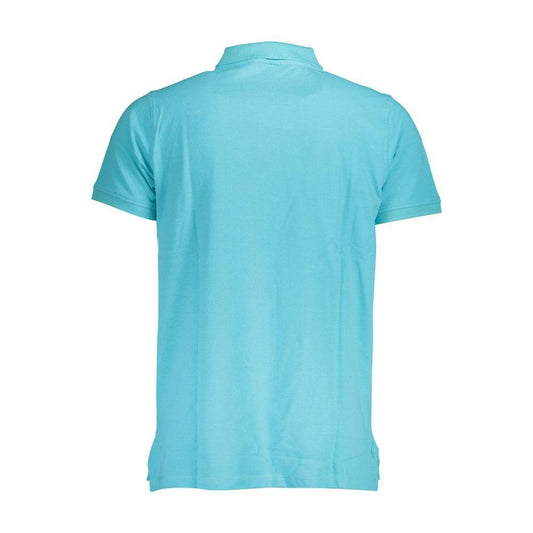 Norway 1963 Blue Cotton Men Polo Shirt NO-37662-M