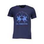 La Martina Blue Cotton Men T-Shirt 1728,67403481248,Blue,Clothing,L,La Martina,M,Men,Men - Clothing,New with tags,T-Shirts - Men - Clothing,XL,XXL LA-37678-M