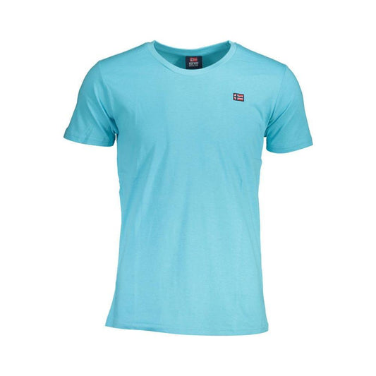 Norway 1963 Blue Cotton Men T-Shirt NO-37805-L