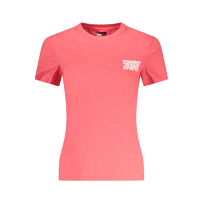 Tommy Hilfiger Pink Cotton Women T-Shirt