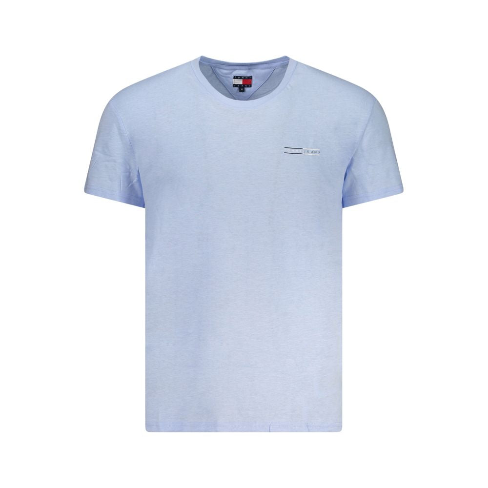 Tommy Hilfiger Blue Cotton Men T-Shirt TO-38466-S