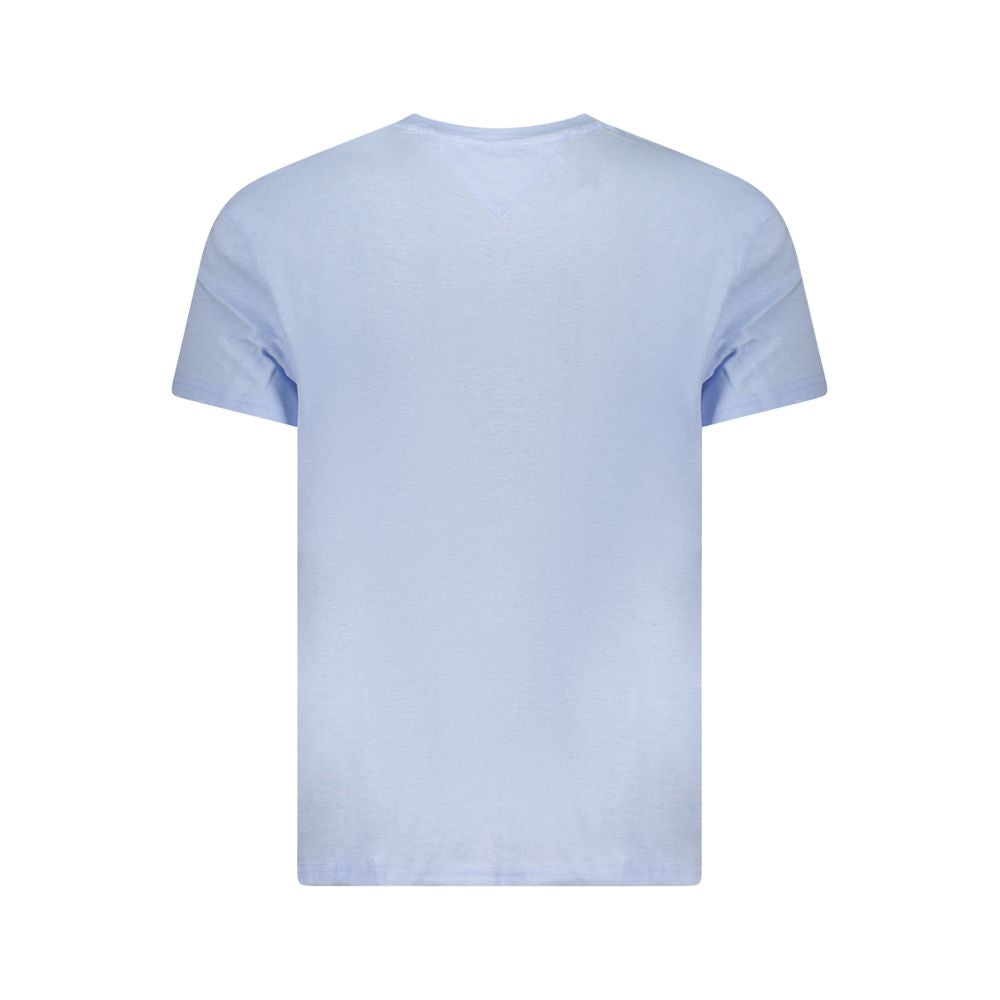 Tommy Hilfiger Blue Cotton Men T-Shirt TO-38466-S