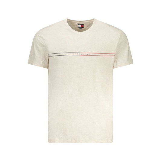 Tommy Hilfiger Beige Cotton Men T-Shirt TO-38538-S