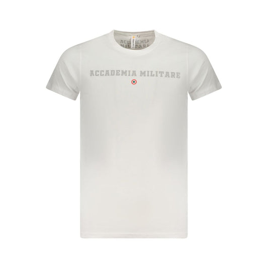 Accademia Militare White Cotton T-Shirt AC-36569-S