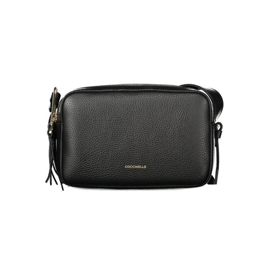 Coccinelle Black Leather Handbag CO-35345