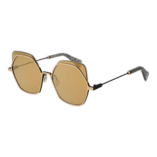 Yohji Yamamoto Gold Unisex Sunglass