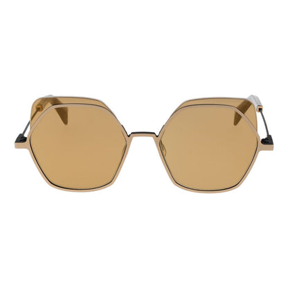 Yohji Yamamoto Gold Unisex Sunglass