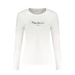 Pepe Jeans White Cotton Tops & T-Shirt PE-31356-XS