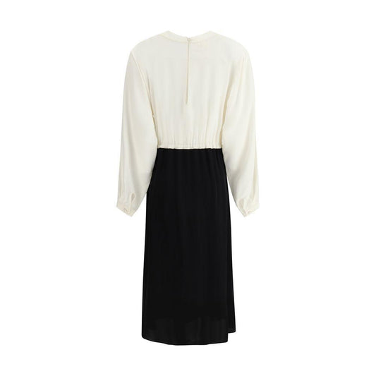 Crida Milano Correr Midi Dress CR-CORRERMIDIDRESSBLACKWHITE-3