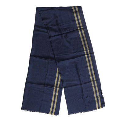 Dolce & Gabbana Blue Cashmere Neck Warmer Wrap Shawl Scarf