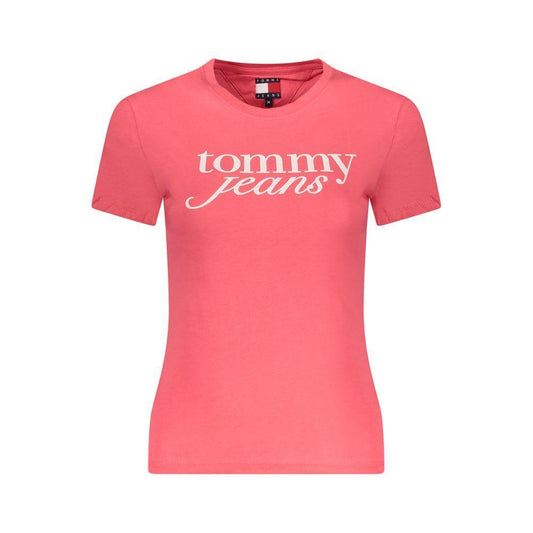 Tommy Hilfiger Pink Cotton Tops & T-Shirt