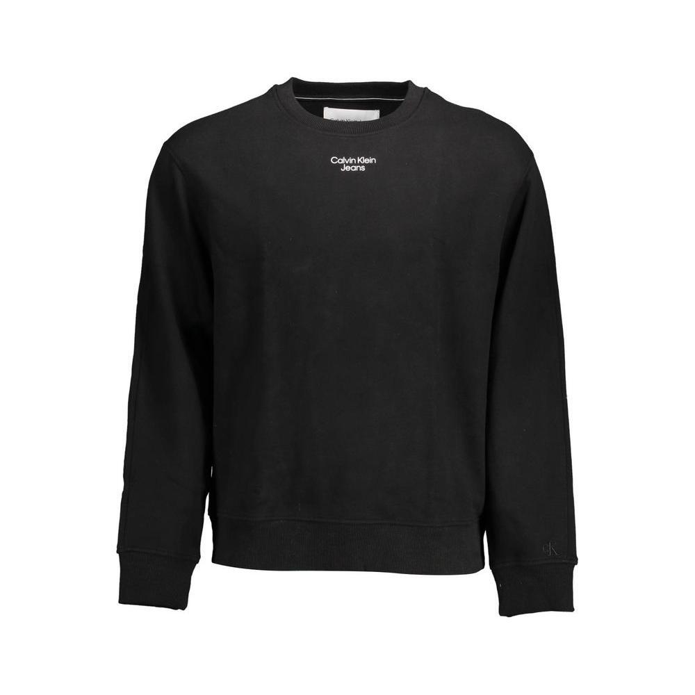 Calvin Klein Black Cotton Men Sweater CA-10917-XXL
