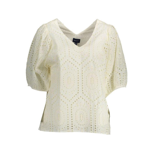 Gant White Cotton Women T-Shirt 1728,34,42,67403481248,Clothing,Gant,IT36|XXS,New with tags,Tops & T-Shirts - Women - Clothing,White,Women,Women - Clothing GA-14782-34