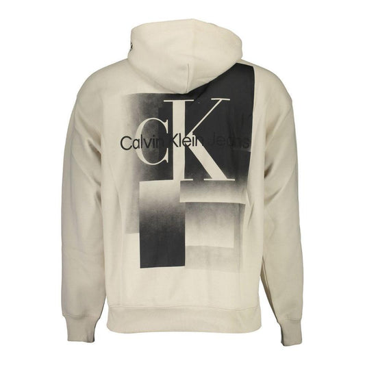 Calvin Klein Beige Cotton Men Sweater CA-16674-XL