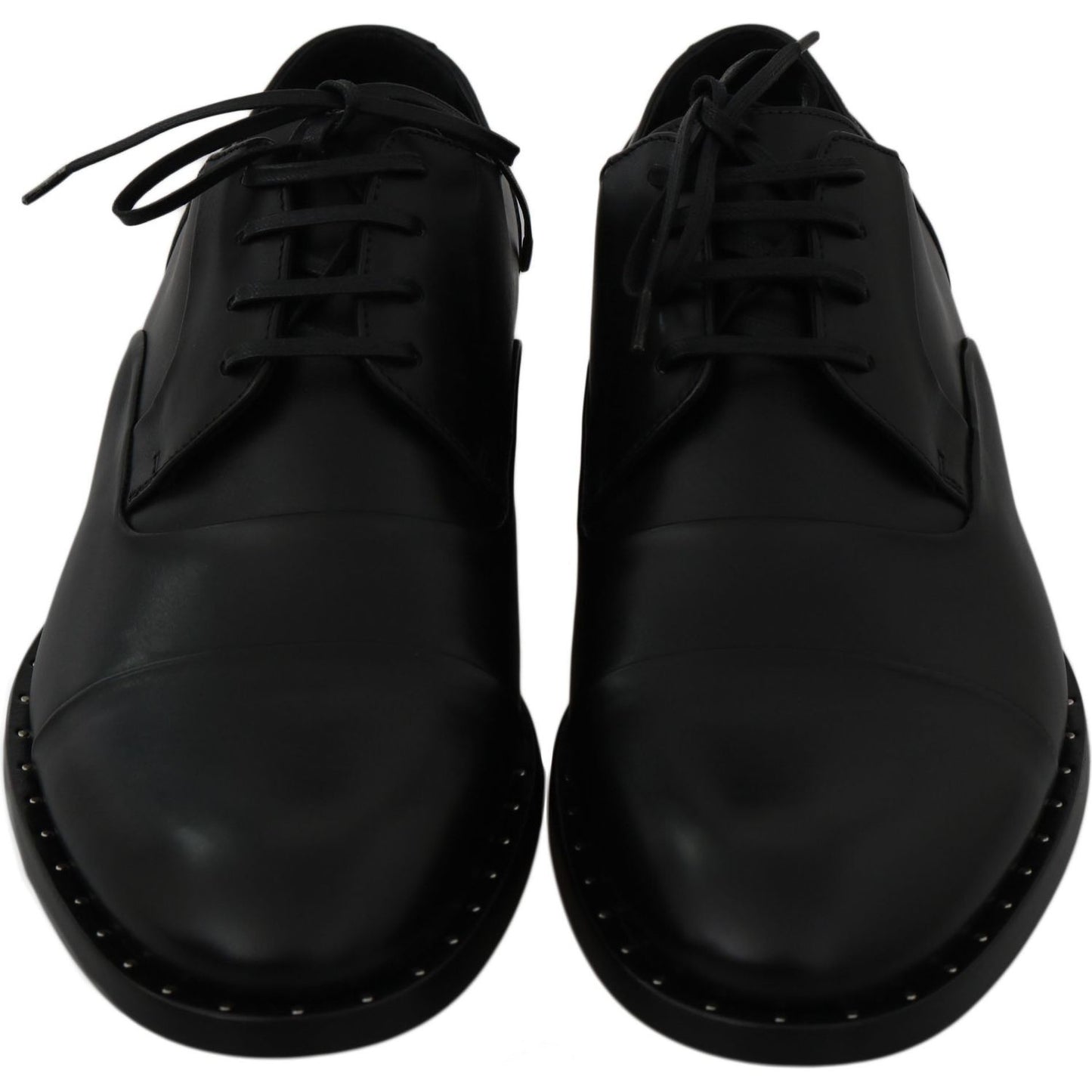 Dolce & Gabbana Black Leather Derby Formal Shoes MV2328-39