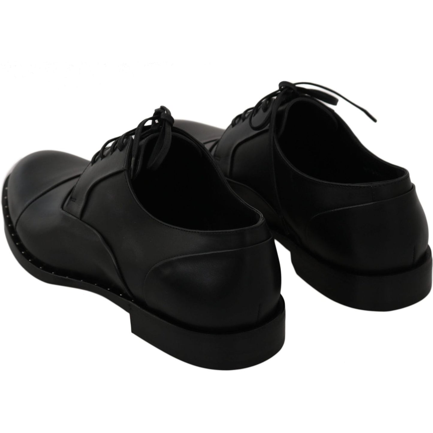 Dolce & Gabbana Black Leather Derby Formal Shoes MV2328-39