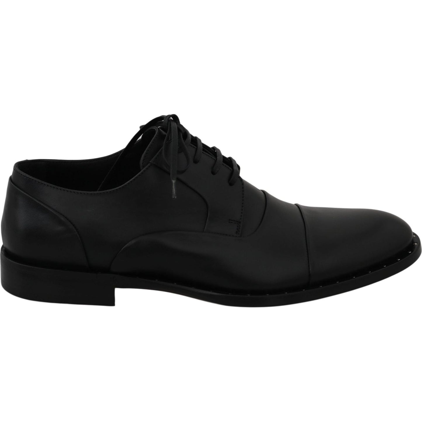 Dolce & Gabbana Black Leather Derby Formal Shoes MV2328-39