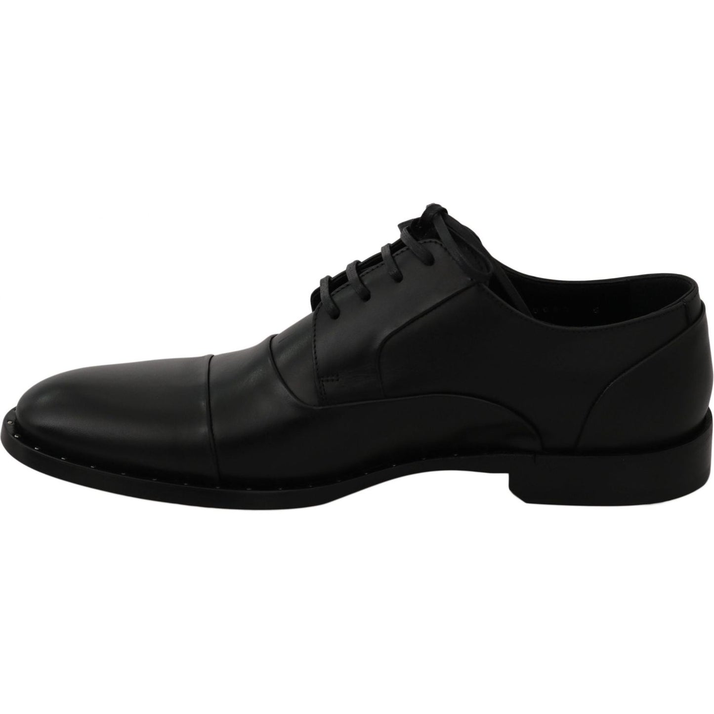 Dolce & Gabbana Black Leather Derby Formal Shoes MV2328-39
