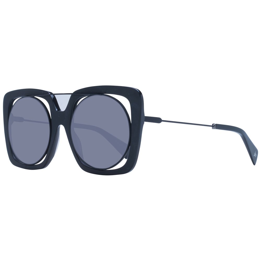 Yohji Yamamoto Black Unisex Sunglass