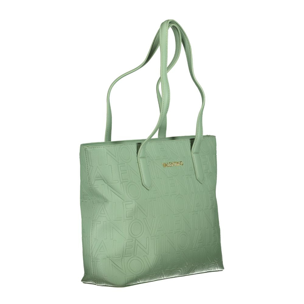 Front view with bag zipped and handles upright.
