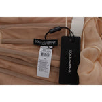 Dolce & Gabbana Beige Silk Ball Gown Full Length Dress NOC10161-1