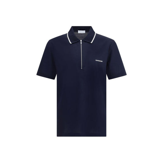 Ferragamo Zip Polo Shirt FE-784281001-XL