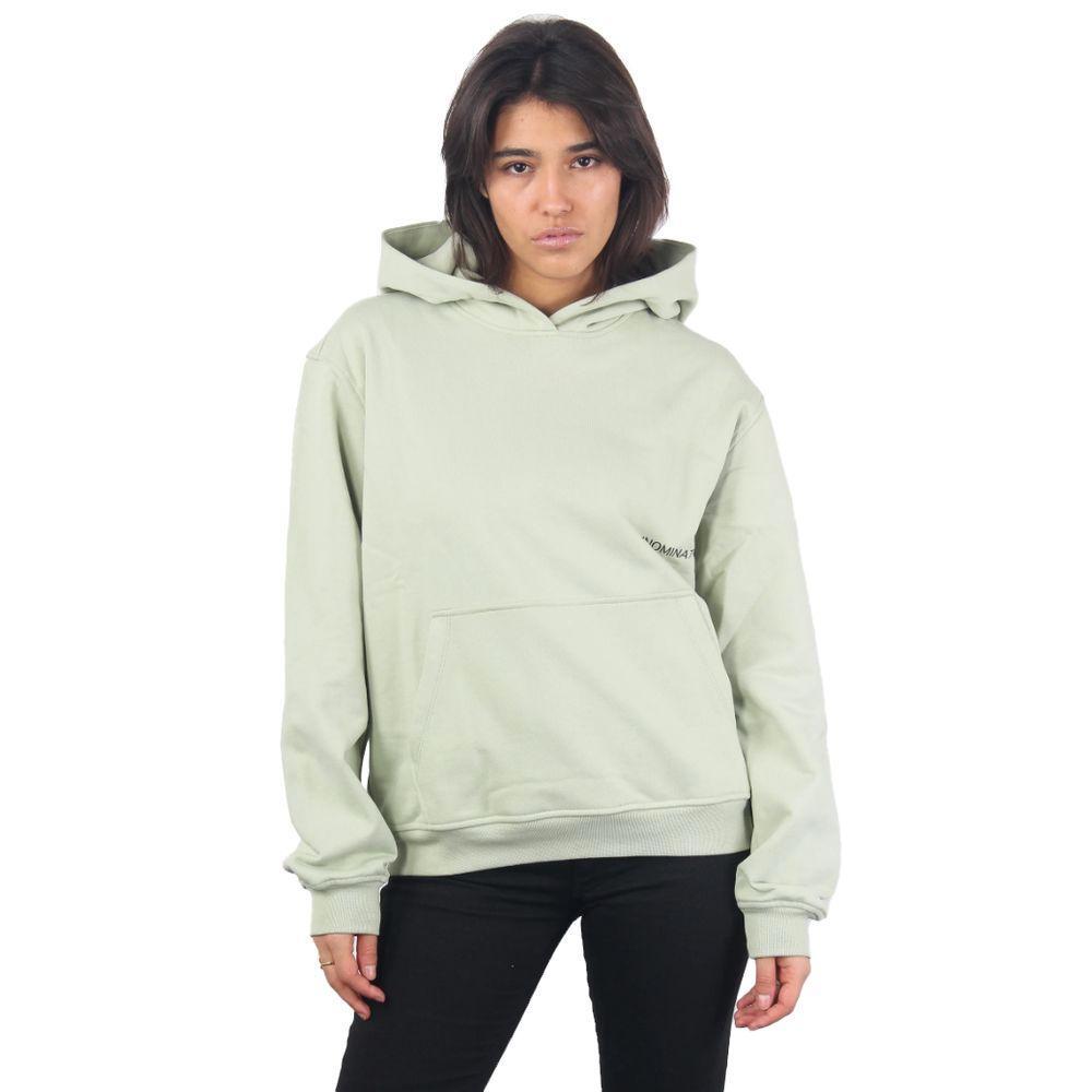 Hinnominate Green Cotton Sweater HI-15546-XS