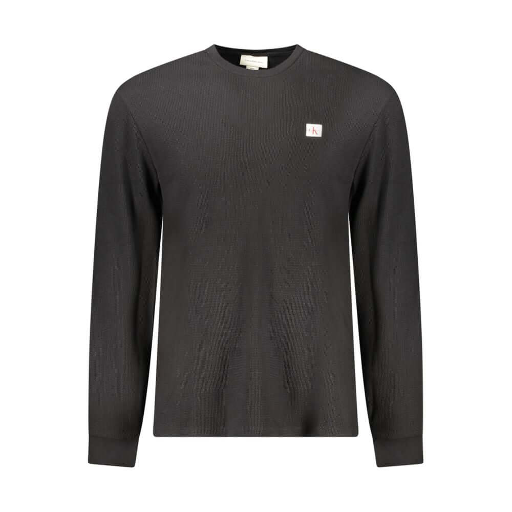 Calvin Klein Black Cotton Men Sweater CA-38764-S