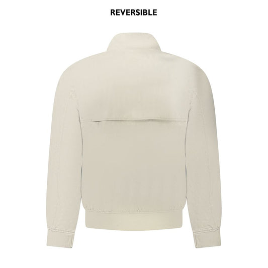 K-WAY Beige Nylon Men Jacket KW-38791-S