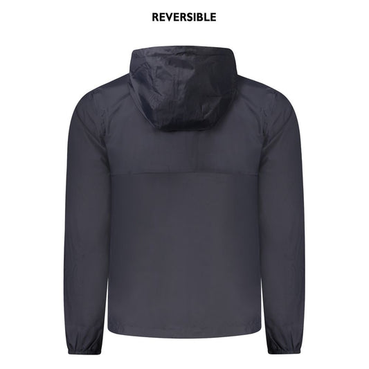 K-WAY Blue Recycled Nylon Men Jacket
