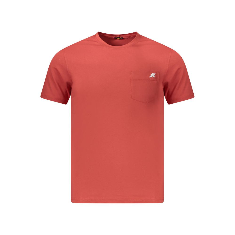 K-WAY Red Cotton Men T-Shirt KW-38804-S