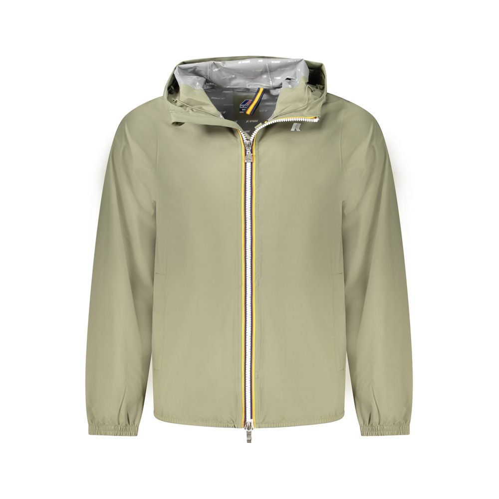 K-WAY Green Polyester Men Jacket KW-38808-S
