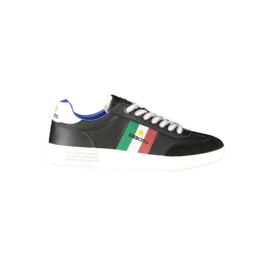 Esercito 1659 Black Leather Men Sneaker ES-38854-EU44/US11
