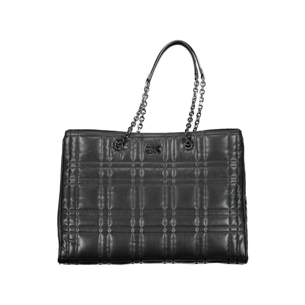 Calvin Klein Black Polyester Handbag CA-16805