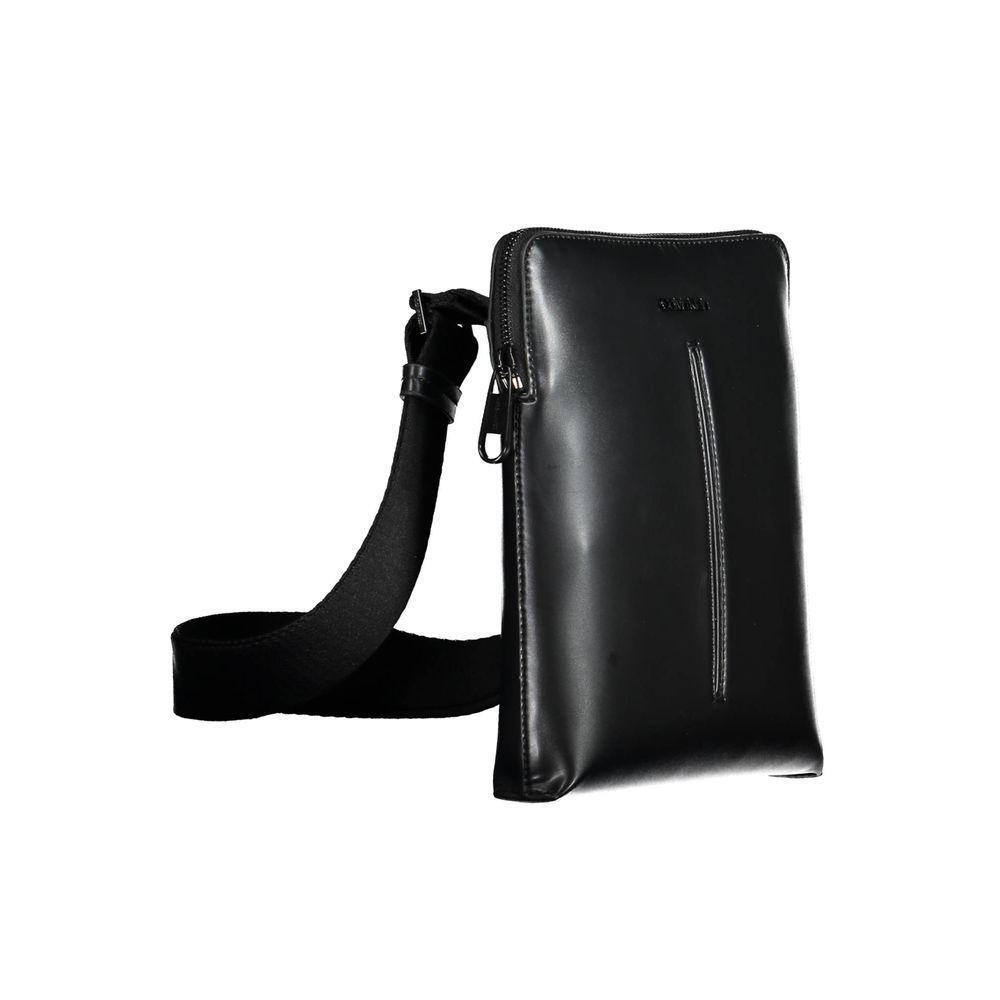 Front view with bag zipped and handles upright.