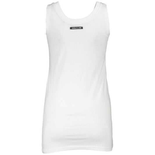 Cavalli Class White Cotton Tops & T-Shirt CA-21254-XS