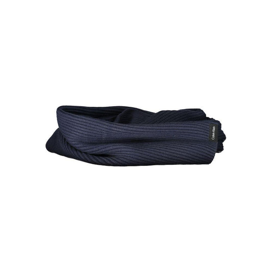 Calvin Klein Blue Cotton Scarf 1728,67403481248,Accessories,Blue,Calvin Klein,Men,Men - Accessories,New with tags,Scarves - Men - Accessories CA-27486
