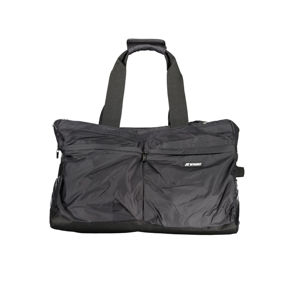 Front view with bag zipped and handles upright.