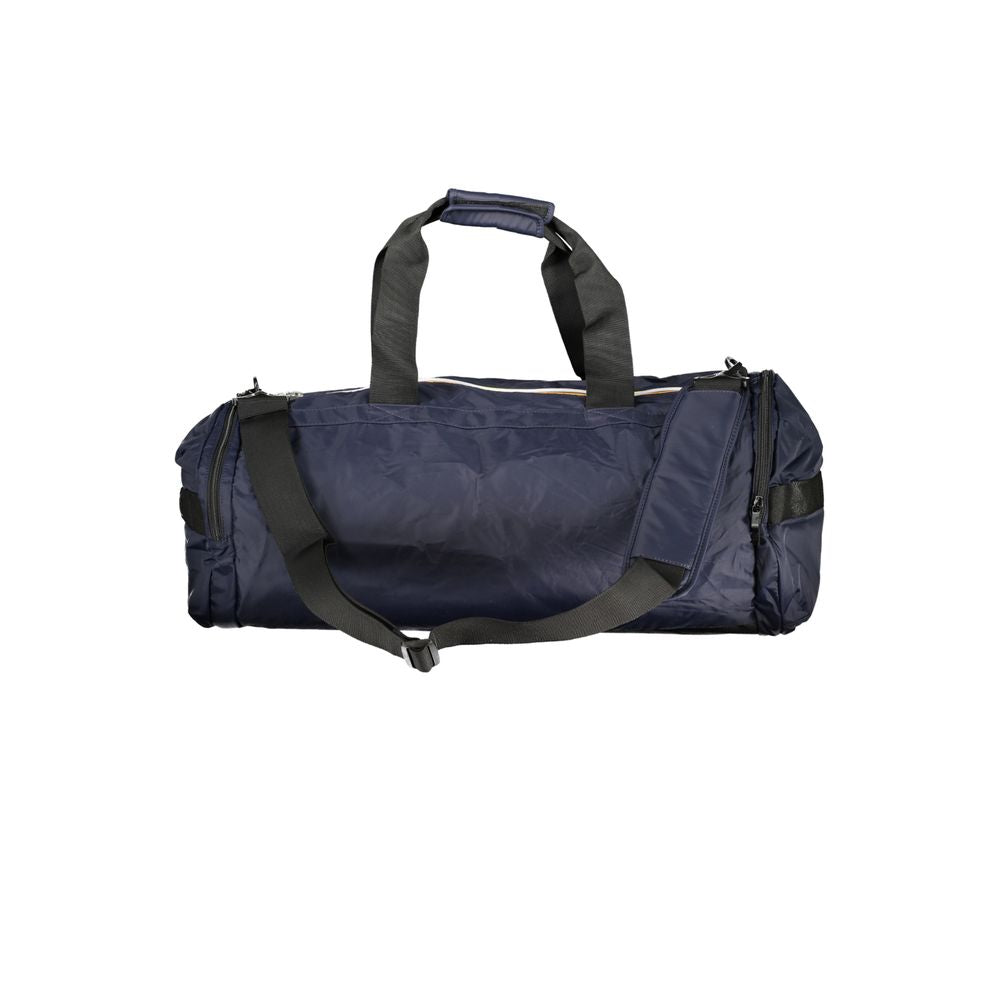 Front view with bag zipped and handles upright.