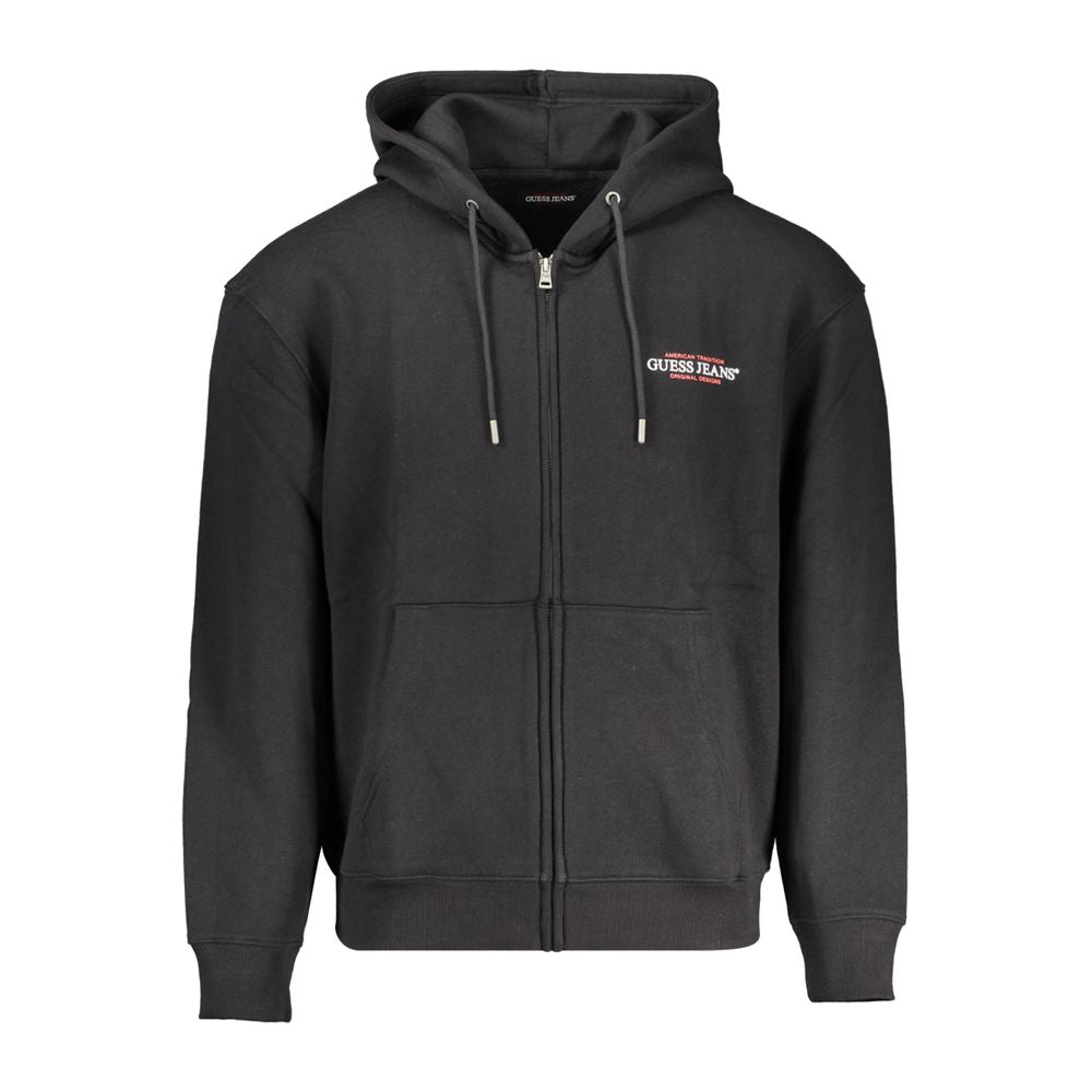 Guess Jeans Black Cotton Men Sweater