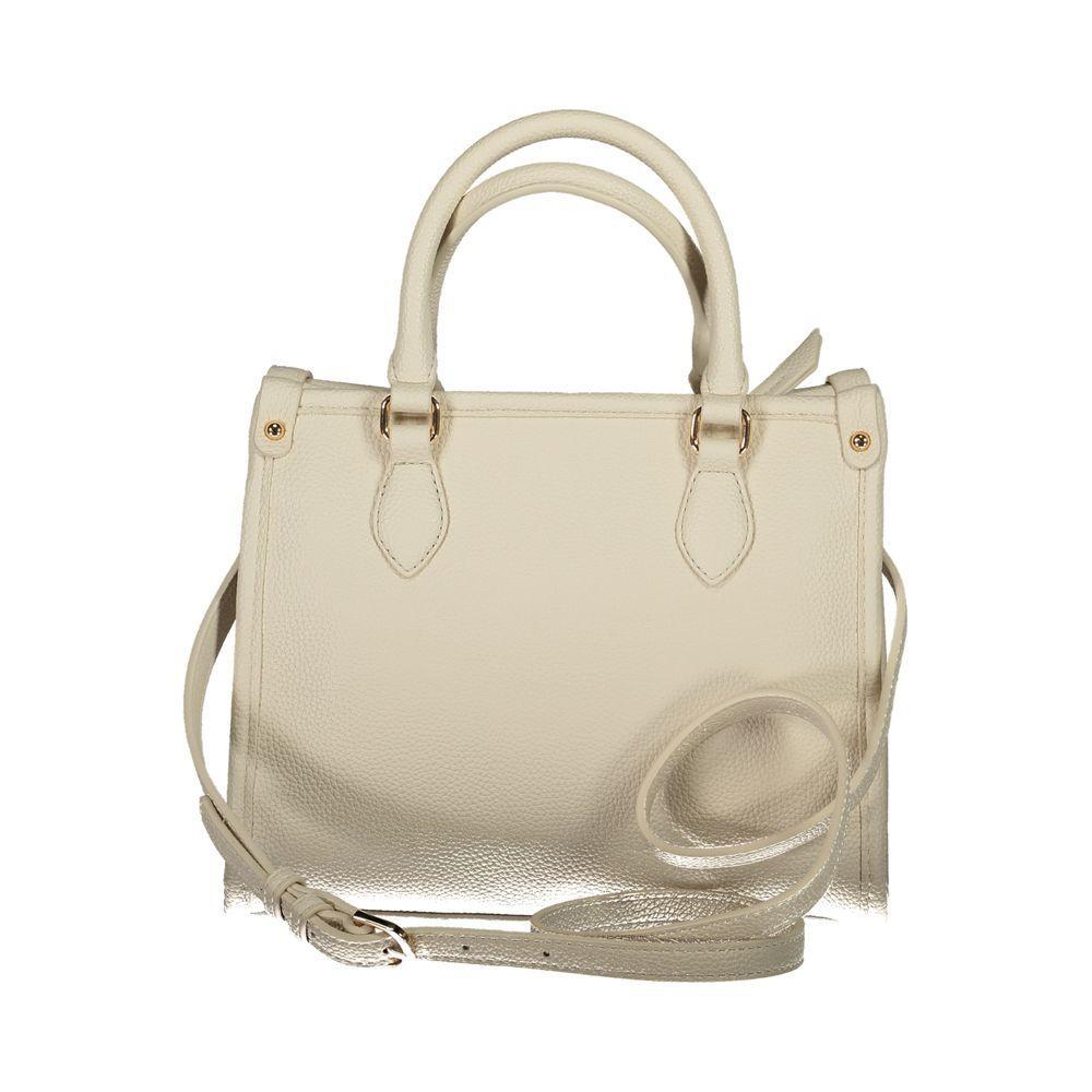 Front view with bag zipped and handles upright.