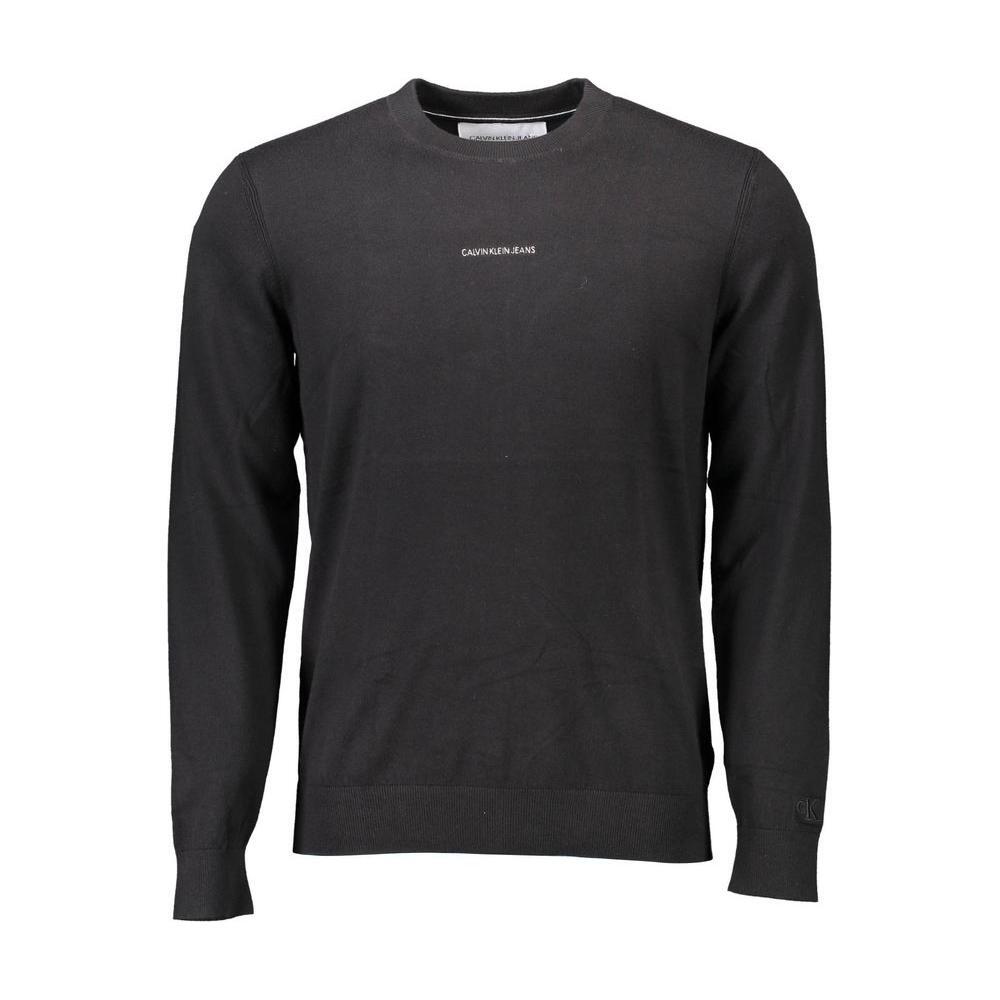Calvin Klein Black Cotton Sweater CA-8602-XXL