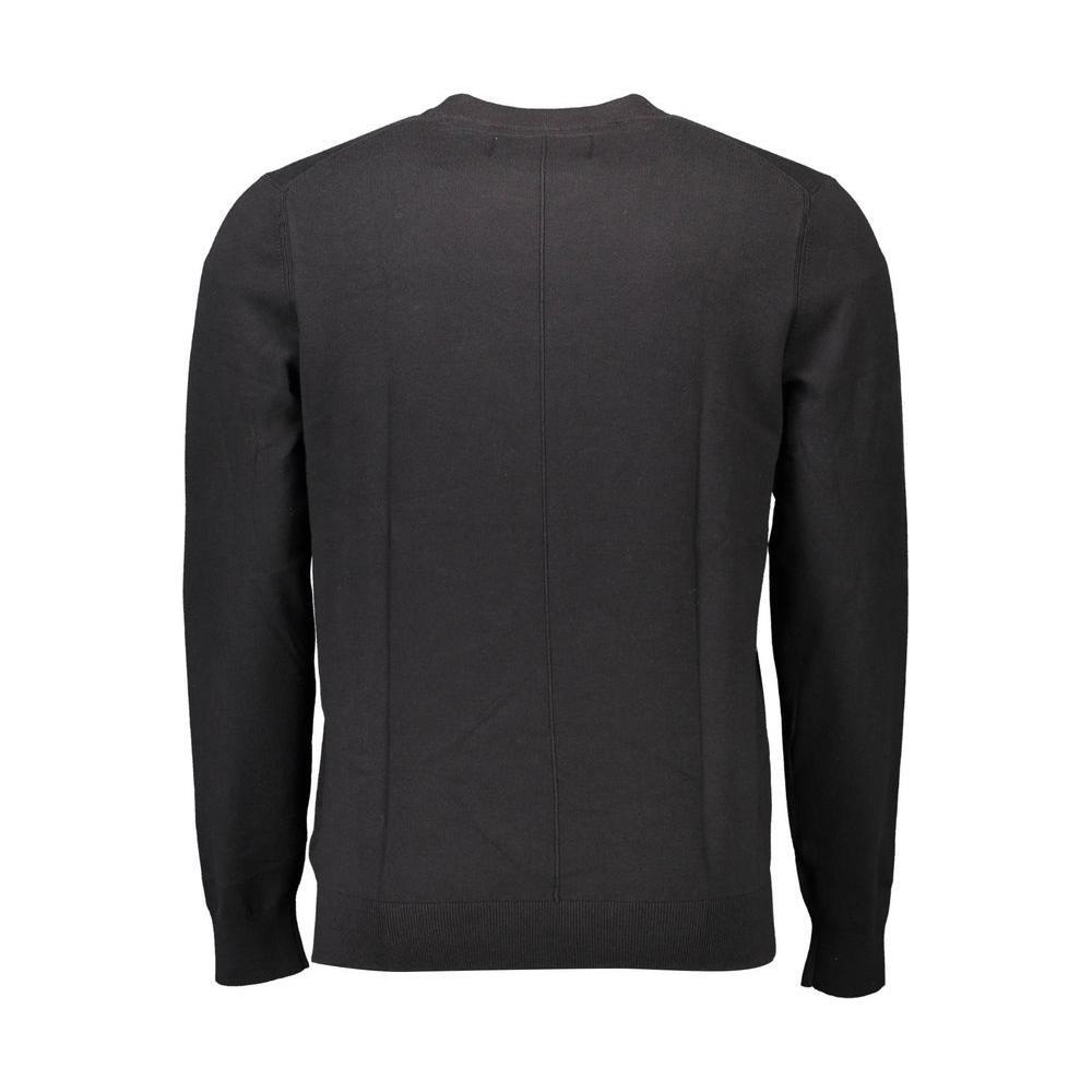 Calvin Klein Black Cotton Sweater CA-8602-XXL