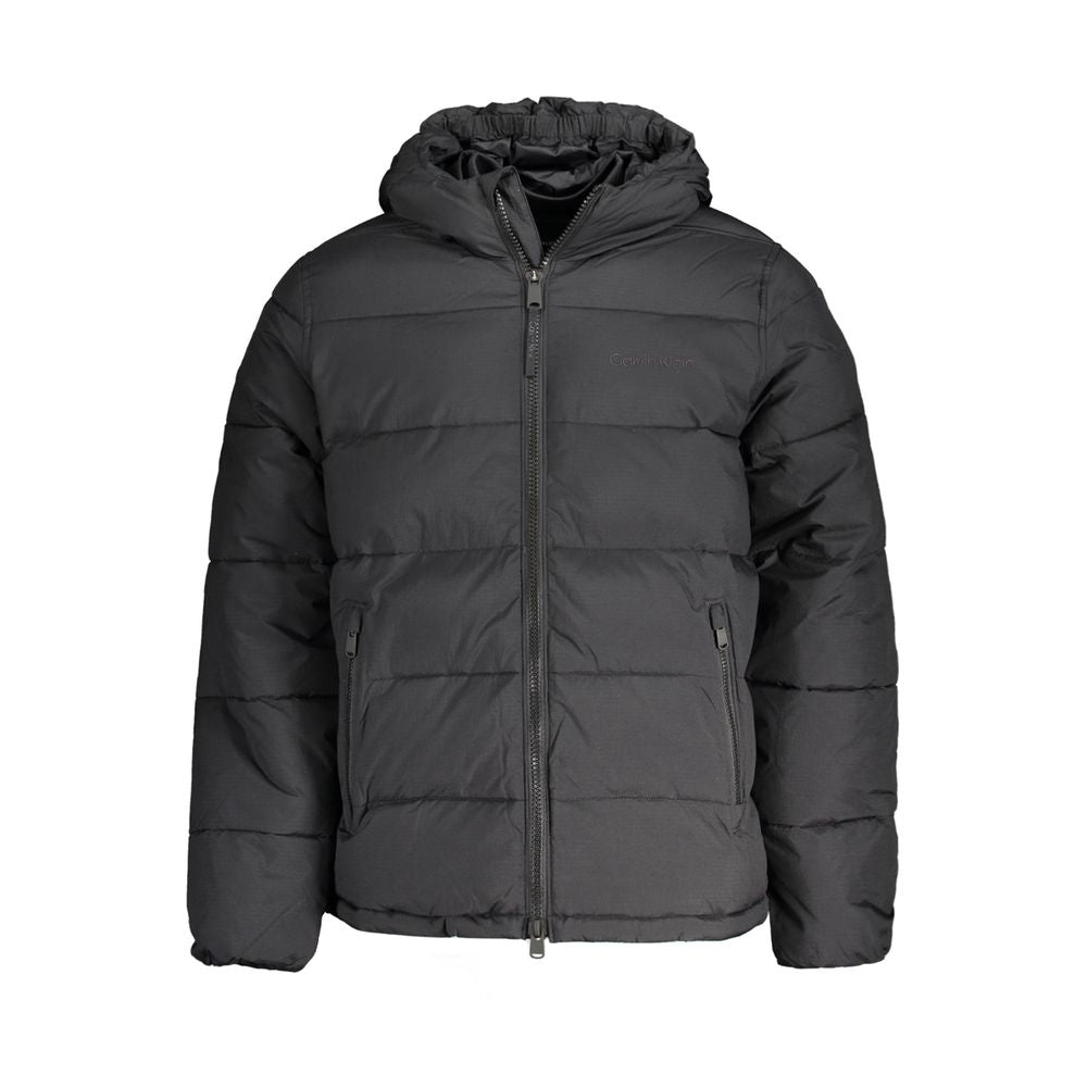 Calvin Klein Black Nylon Jacket CA-32309-XXL