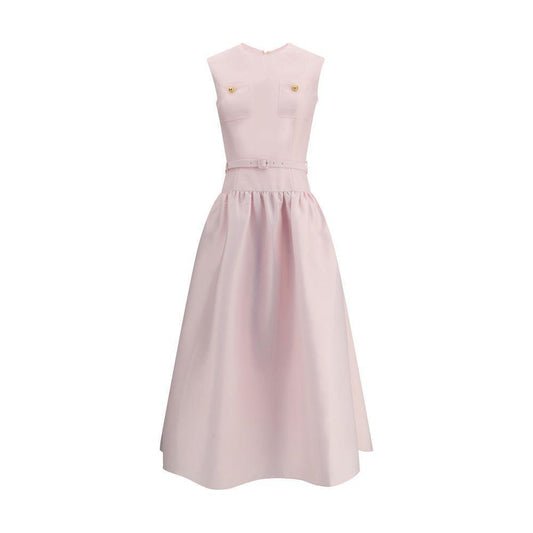 Self-Portrait Taffeta long Dress SE-PF25017MPPINK-10