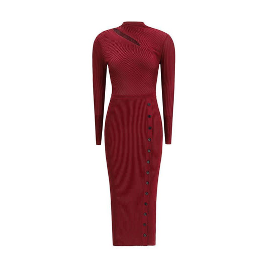 Self-Portrait Ribbed midi Dress