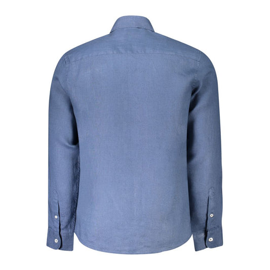 North Sails Blue Linen Shirt NO-38869-S