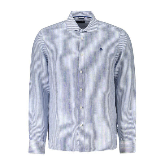 North Sails Blue Linen Shirt NO-38877-M