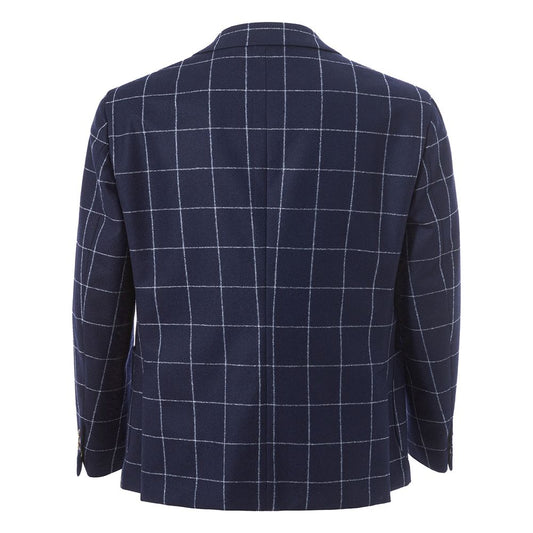 Malo Blue Wool Blazer MA-82367320009991-IT56 | 3XL