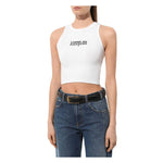 Comme Des Fuckdown White Cotton Tops & T-Shirt CO-15683-XS